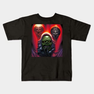 Unholy Trinity - AI Art Kids T-Shirt